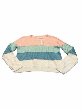JUNE & IVY colorful striped sweater